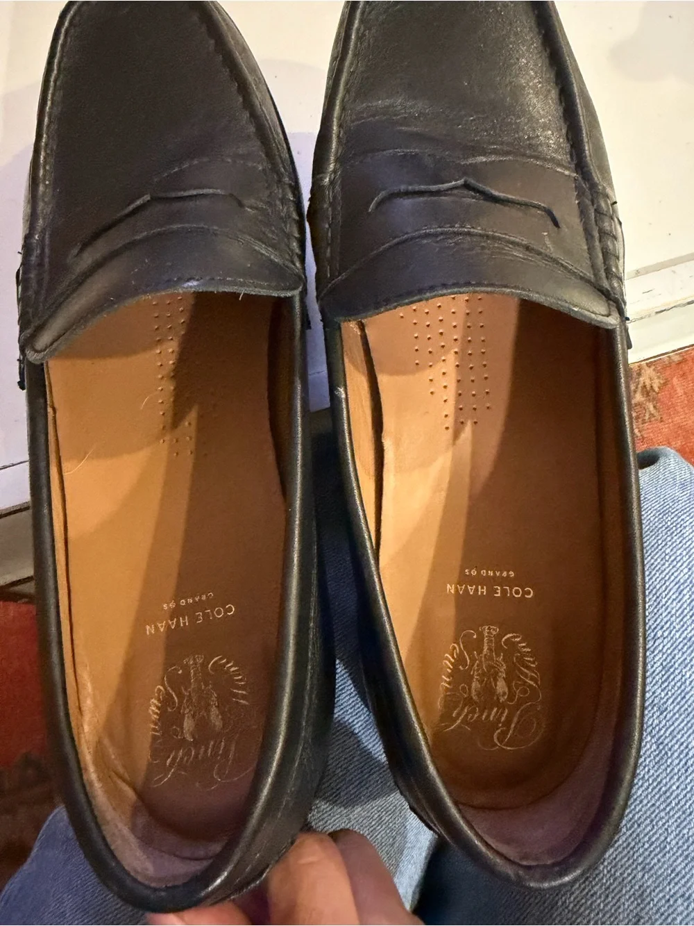 Cole Haan Pinch Grand Classic Penny Loafers Men’s 11M Black Leather Grand.ØS